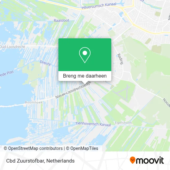 Cbd Zuurstofbar kaart