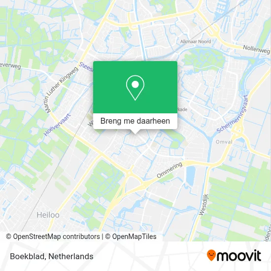 Boekblad kaart