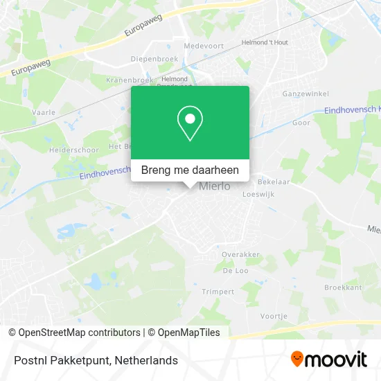 Postnl Pakketpunt kaart