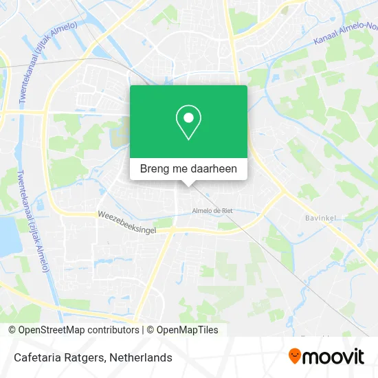 Cafetaria Ratgers kaart