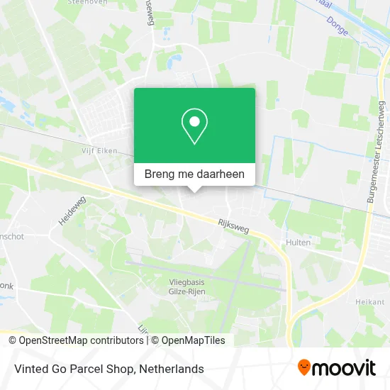 Vinted Go Parcel Shop kaart