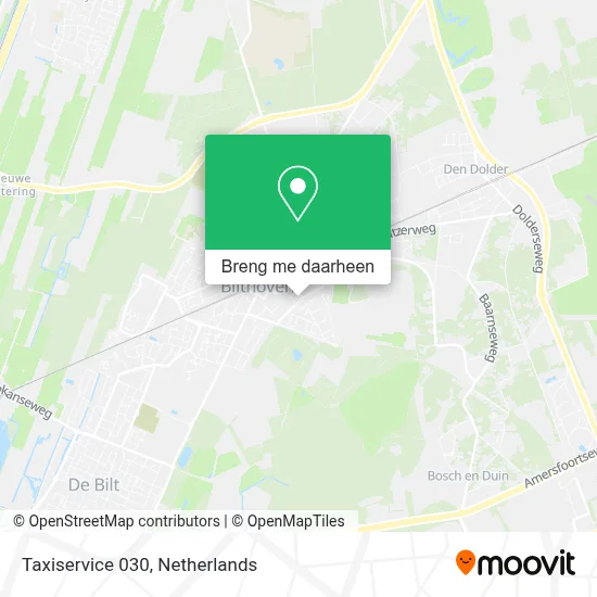 Taxiservice 030 kaart