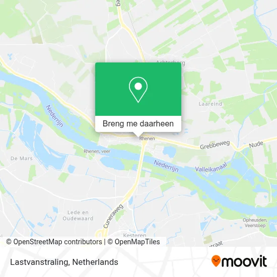 Lastvanstraling kaart