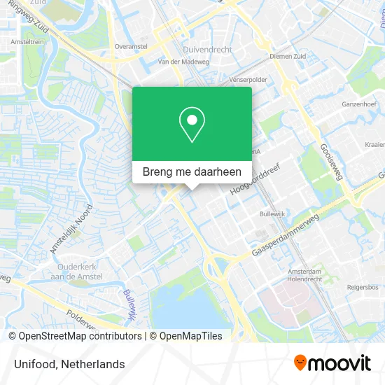 Unifood kaart