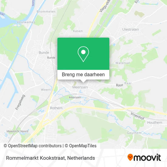 Rommelmarkt Kookstraat kaart
