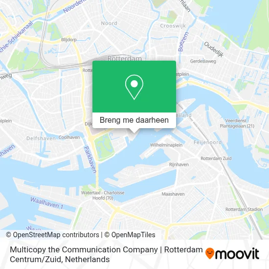 Multicopy the Communication Company | Rotterdam Centrum / Zuid kaart