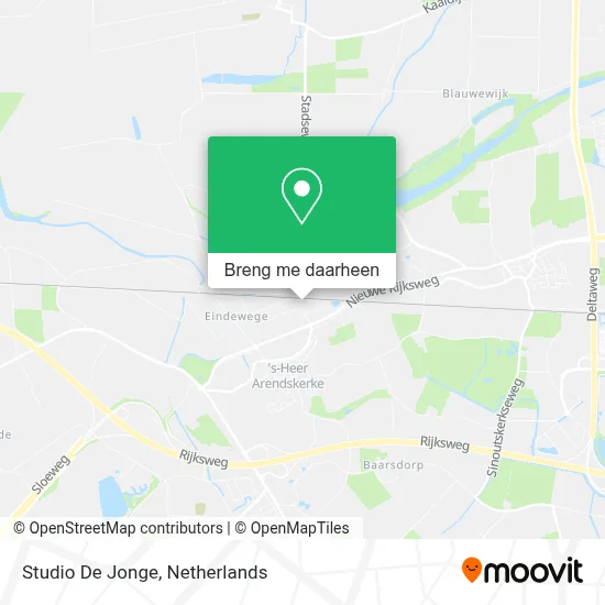 Studio De Jonge kaart