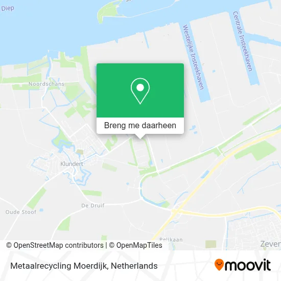 Metaalrecycling Moerdijk kaart