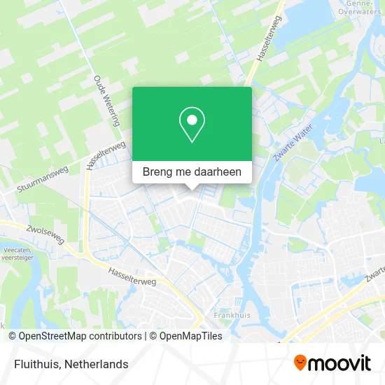 Fluithuis kaart