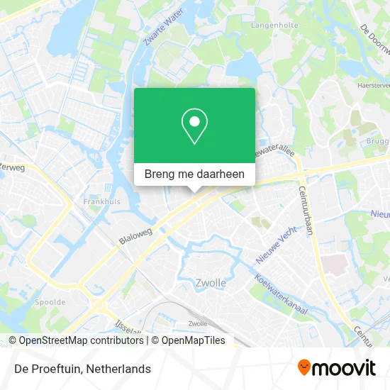 De Proeftuin kaart