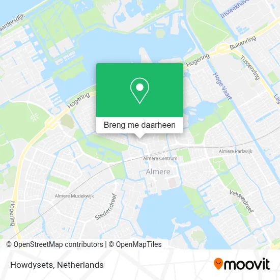 Howdysets kaart