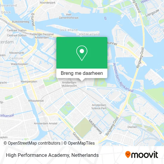 High Performance Academy kaart