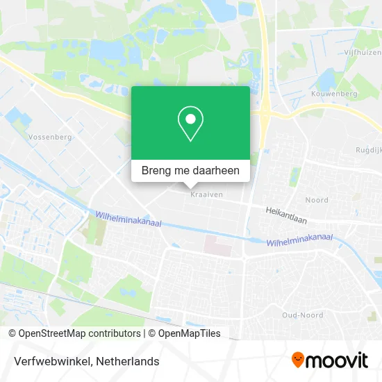 Verfwebwinkel kaart