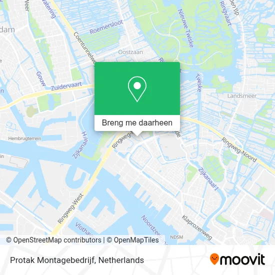 Protak Montagebedrijf kaart