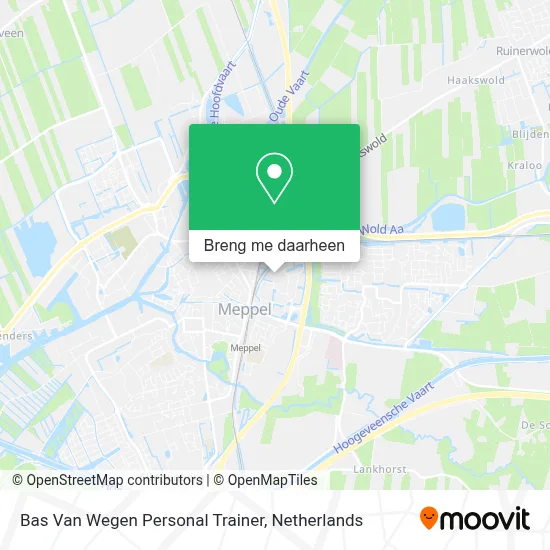 Bas Van Wegen Personal Trainer kaart