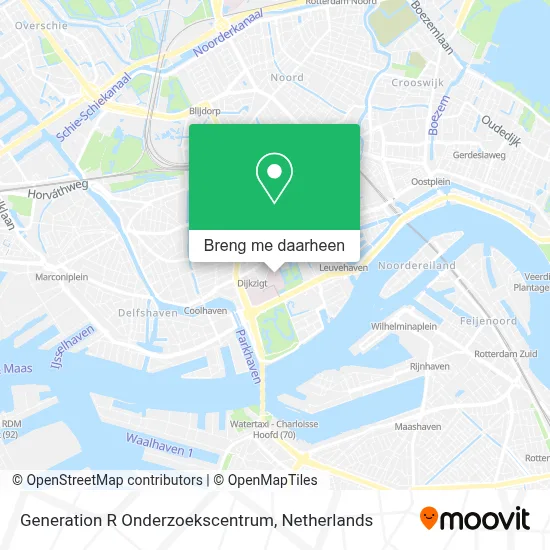 Generation R Onderzoekscentrum kaart