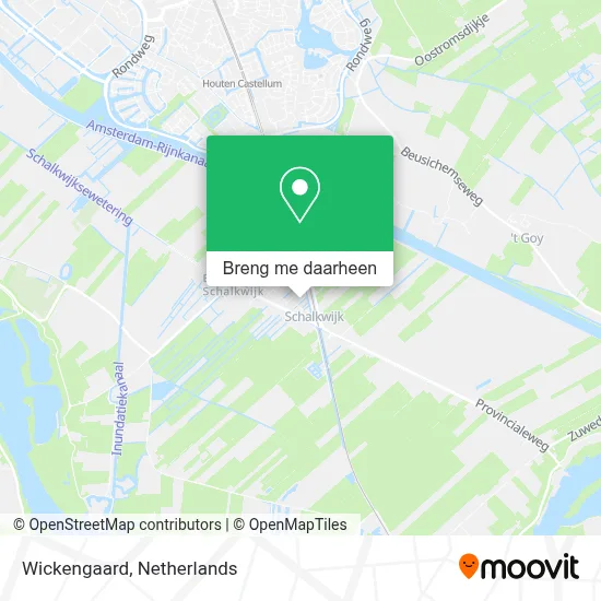 Wickengaard kaart