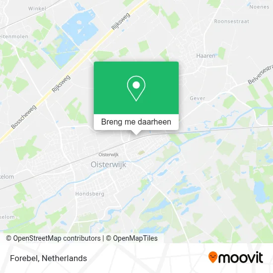 Forebel kaart