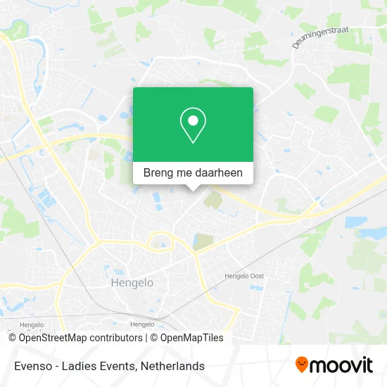 Evenso - Ladies Events kaart
