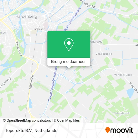 Topdrukte B.V. kaart