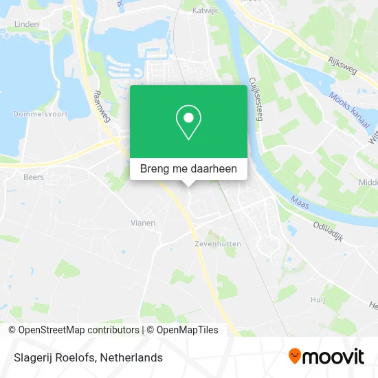 Slagerij Roelofs kaart