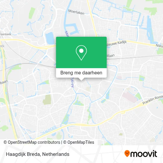 Haagdijk Breda kaart