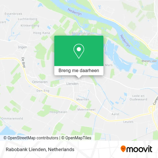 Rabobank Lienden kaart