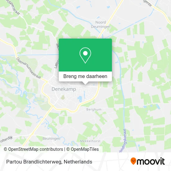Partou Brandlichterweg kaart