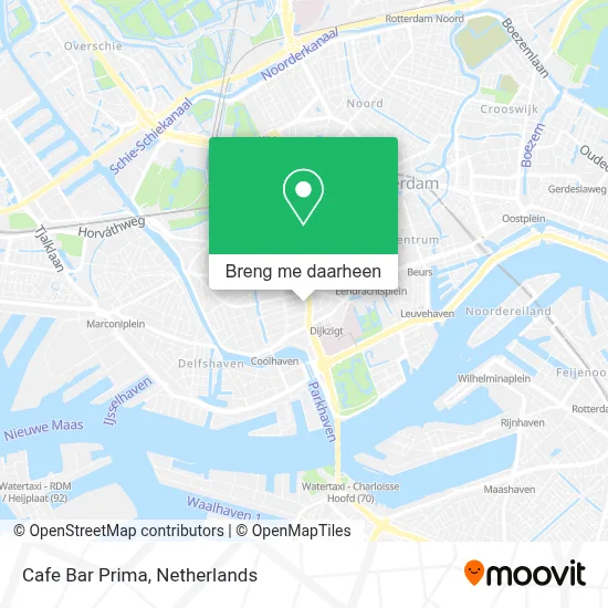 Cafe Bar Prima kaart