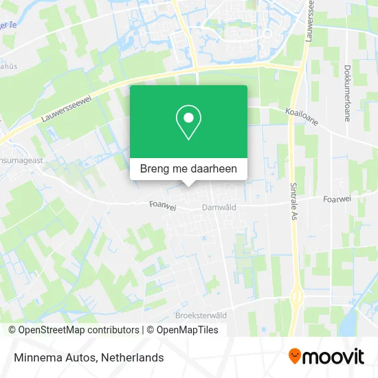 Minnema Autos kaart