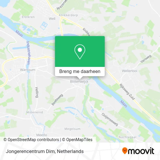 Jongerencentrum Dim kaart