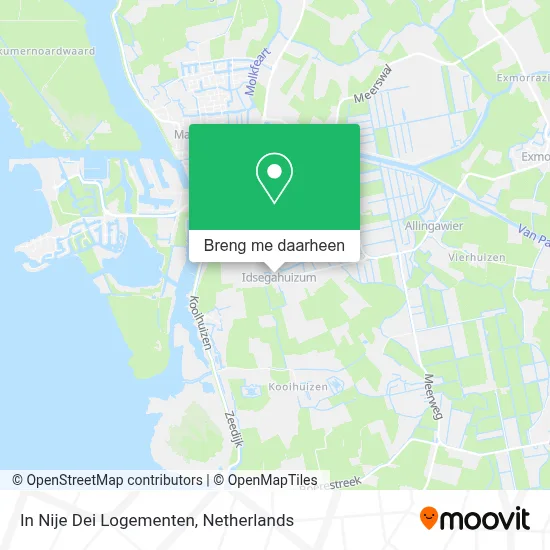 In Nije Dei Logementen kaart