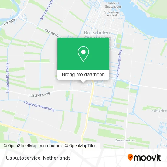 Us Autoservice kaart