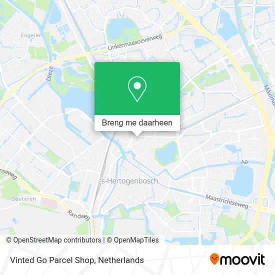Vinted Go Parcel Shop kaart
