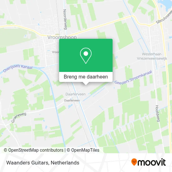 Waanders Guitars kaart