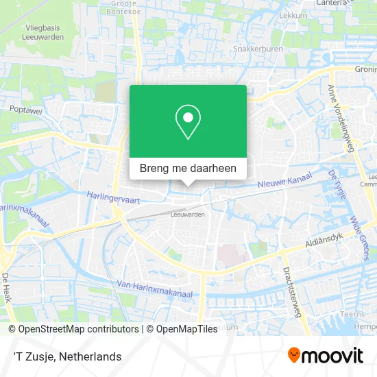 'T Zusje kaart