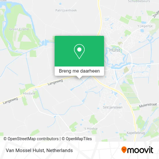 Van Mossel Hulst kaart