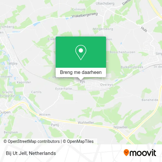 Bij Ut Jell kaart
