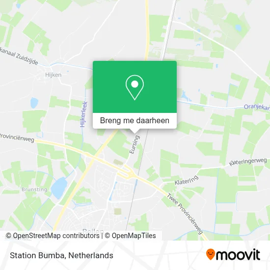 Station Bumba kaart
