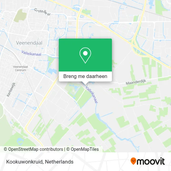 Kookuwonkruid kaart