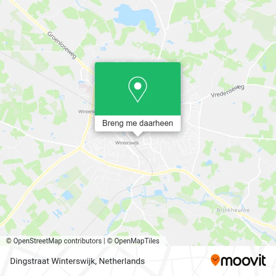 Dingstraat Winterswijk kaart