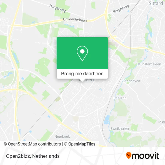 Open2bizz kaart