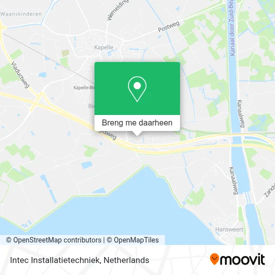 Intec Installatietechniek kaart