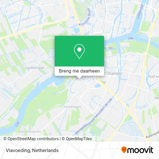 Viavoeding kaart