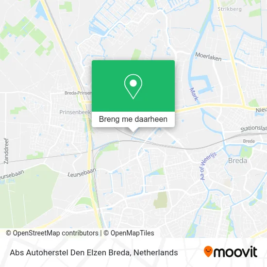 Abs Autoherstel Den Elzen Breda kaart