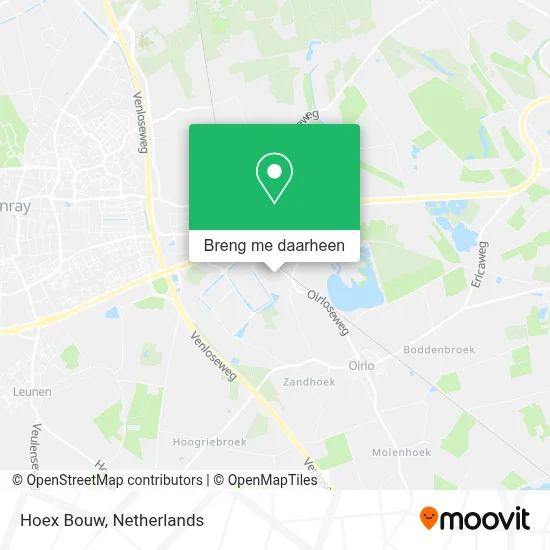 Hoex Bouw kaart