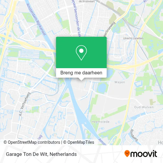 Garage Ton De Wit kaart