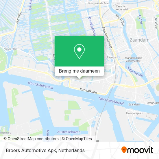 Broers Automotive Apk kaart
