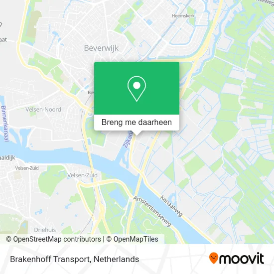 Brakenhoff Transport kaart