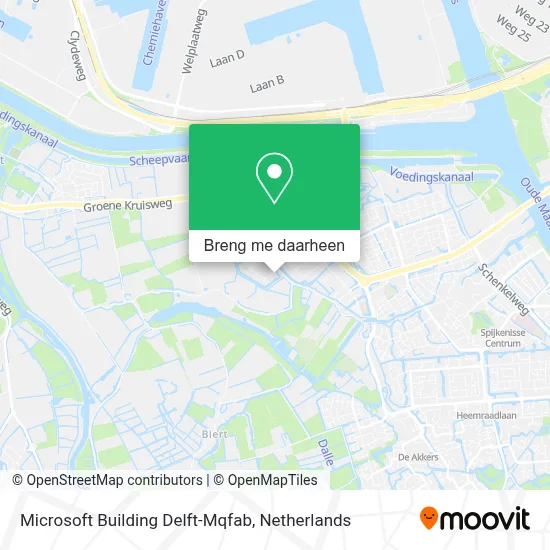 Microsoft Building Delft-Mqfab kaart